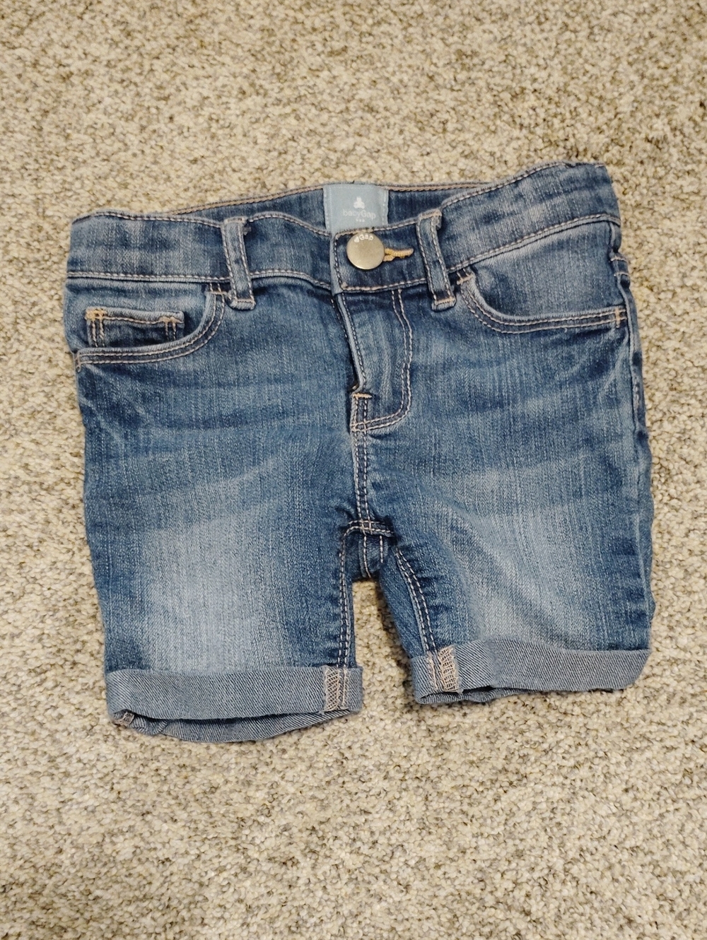 GAP Classic Dark Blue Denim Cuffed Shorts